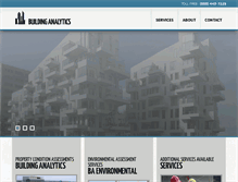 Tablet Screenshot of buildinganalytics.com